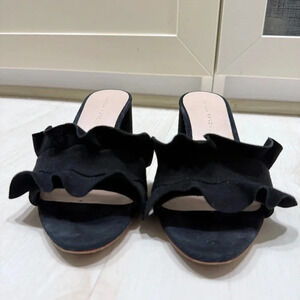 AUTHENTIC Loeffler Randall Black Suede Sandals